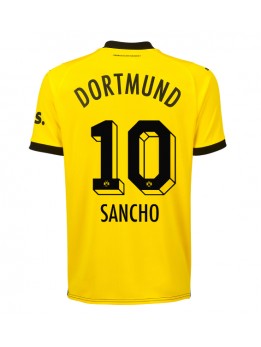 Billige Borussia Dortmund Jadon Sancho #10 Hjemmedrakt 2023-24 Kortermet